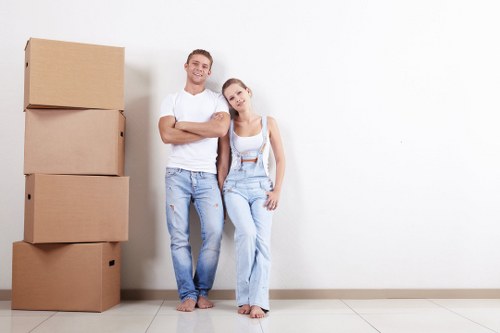 Organised Barnehurst storage space with neatly packed household items