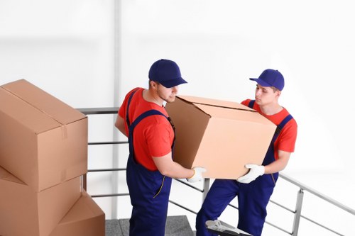 Prepared boxes and wrapped items for long-term storage in Barnehurst