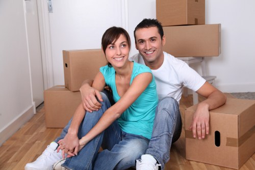 Careful furniture loading for a house move in Barnehurst