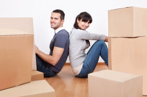 Packing and moving household furniture with a Barnehurst removals team