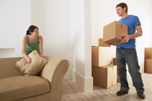 Organized storage space for furniture and boxes in Barnehurst